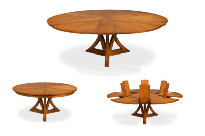 Jupe Table Traditional Golden Oak Finish