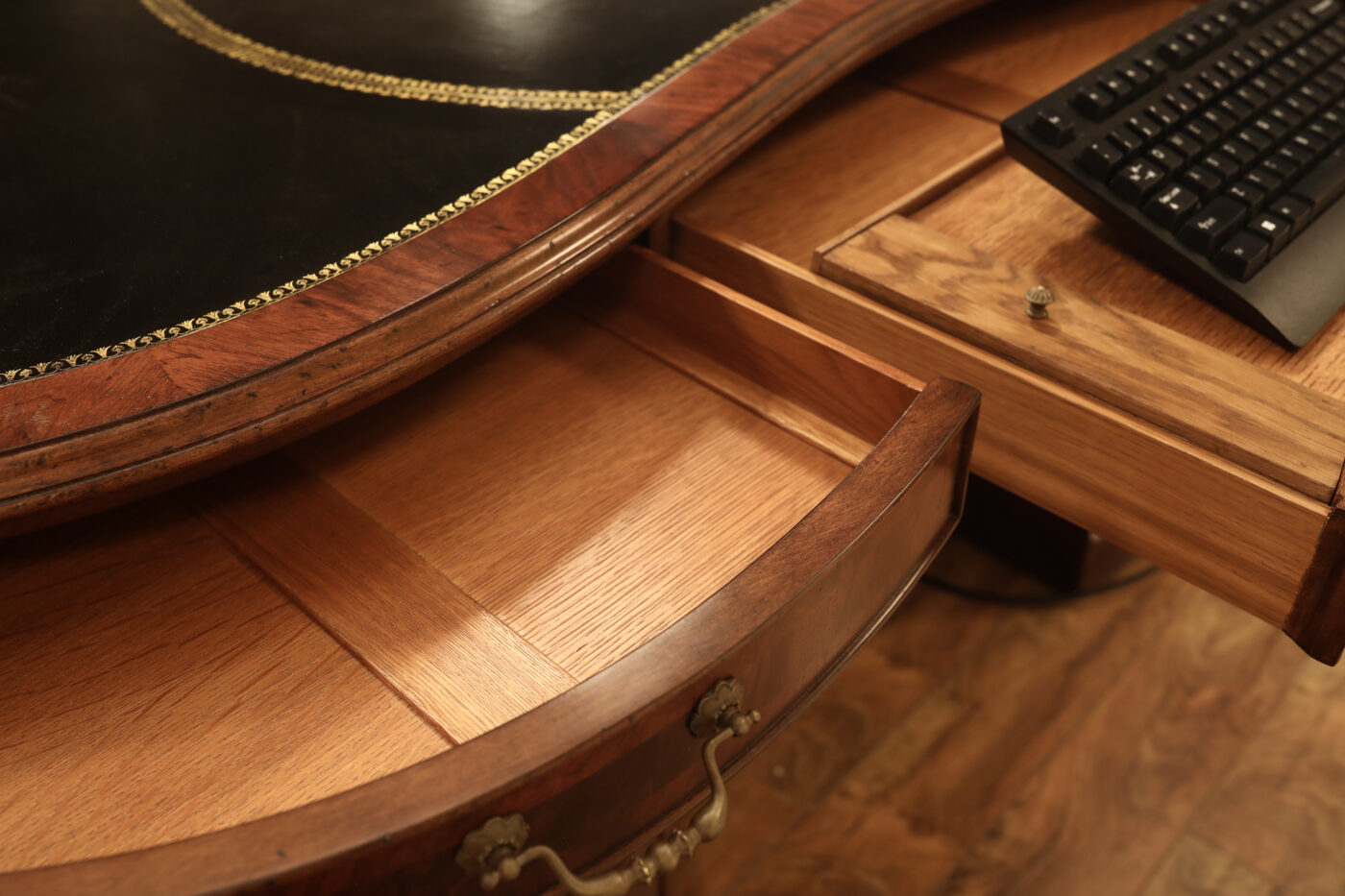 Kidney Shaped Desk with Optional Monitor Lift - Image 13