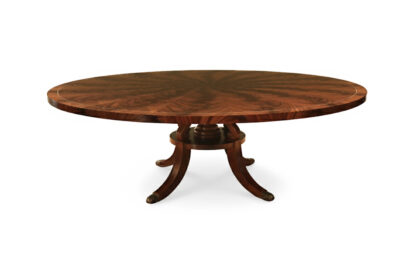 90-inch-Round Mahogany Pedestal Table