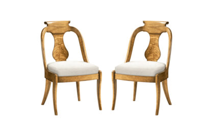 Blond Biedermeier Dining Chairs