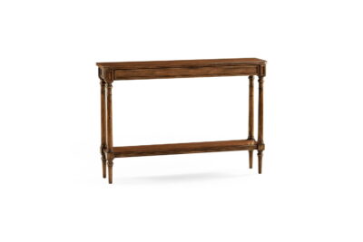 Country living style narrow walnut console 494601-WAL