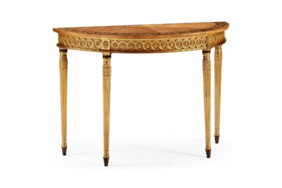 Gilded Demilune Console 493226-GIL