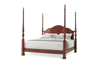 Mahogany Middleton Rice Bed US King Rice Carved Turned Posts