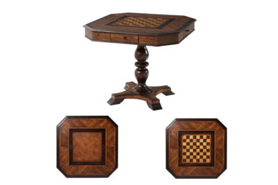 Square Reversible Backgammon And Chess Ellery Game Table Pedestal Base