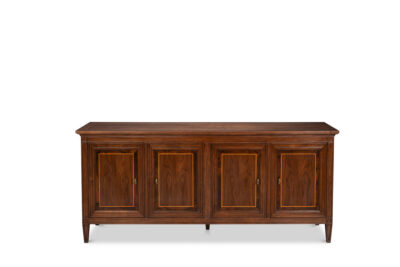 Traditional Credenza With Bookmatched Raised Panels