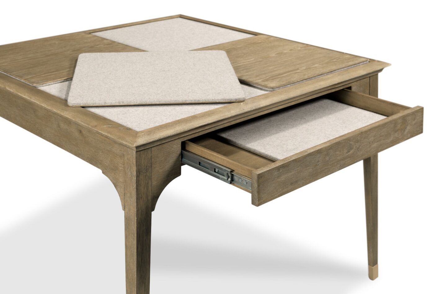 Square Panel Table Square Puzzle Table with Tilt Top and Reversible Panels